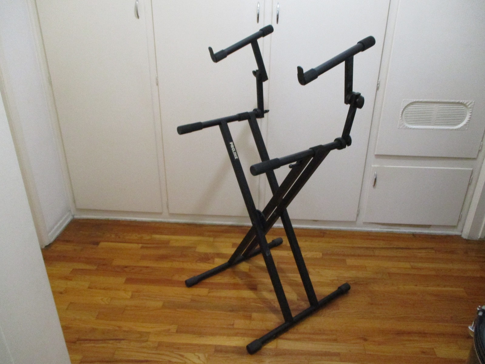 ProLine PL402 2-Tier Double X-Braced Keyboard Stand