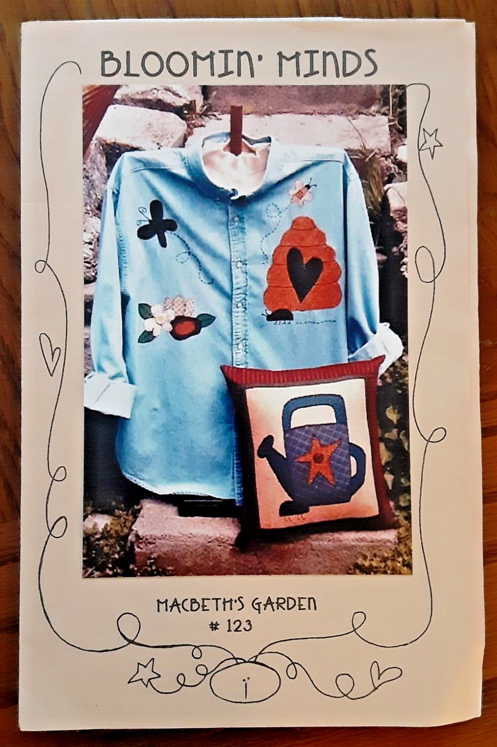 Bloomin' Minds MACBETH'S GARDEN Pillow / Shirt Pattern Sewing Project (H)