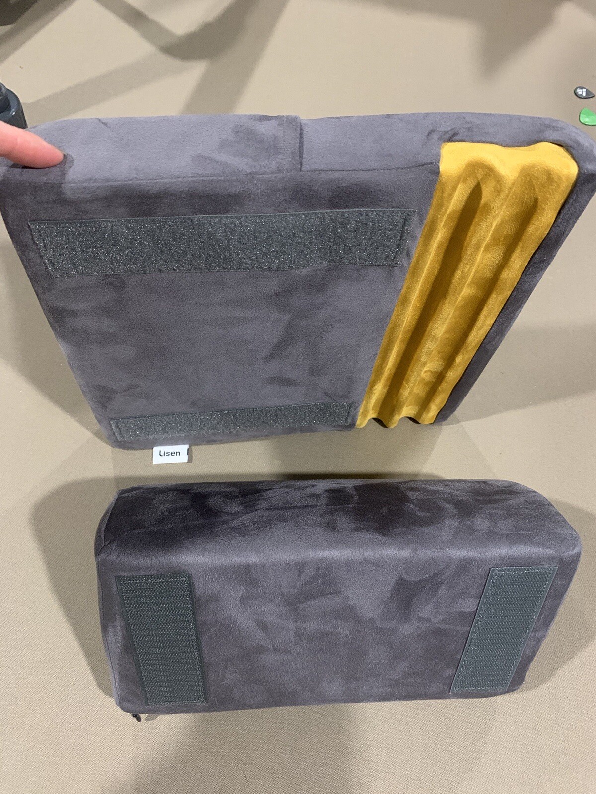 Multi-Angle Pillow Tablet Holder Soft Lap Rest Cushion w/ Removable Support