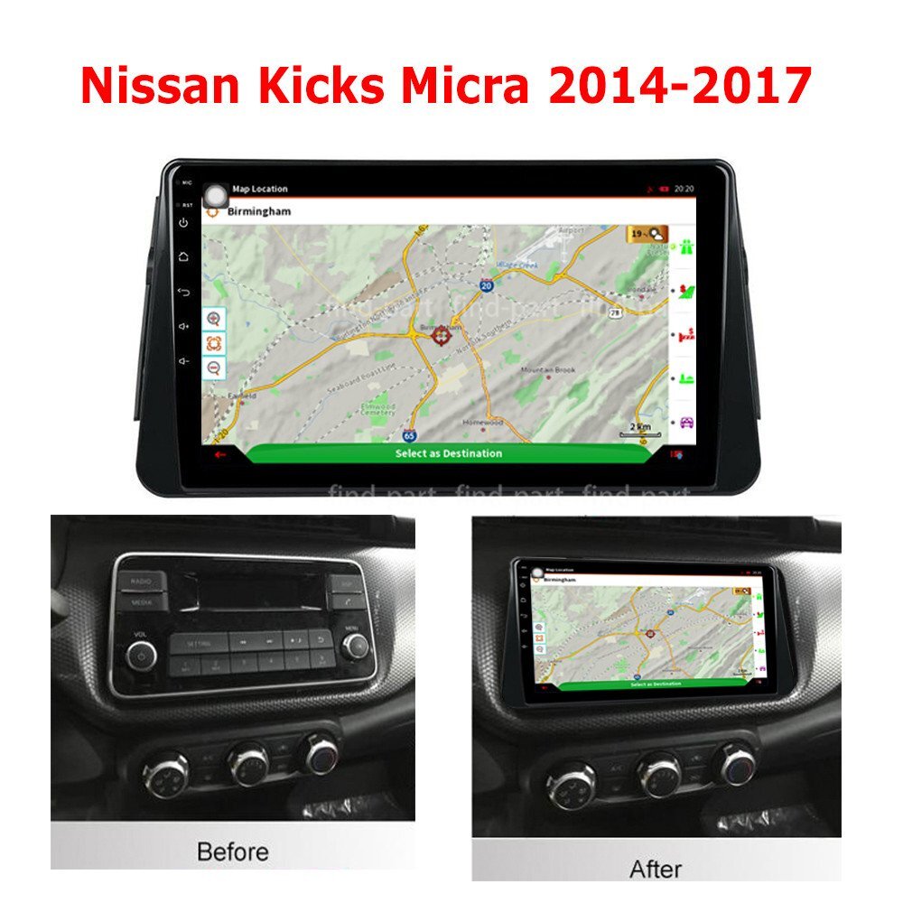 Android 12 10.1" Car Stereo Radio for 2014~17 Nissan Kicks Micra GPS NAVI 2.5D