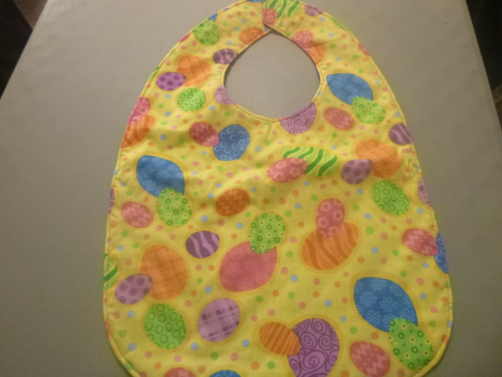 Adult Bib/Clothing Protector double thickness with Quilted Diamond Backing