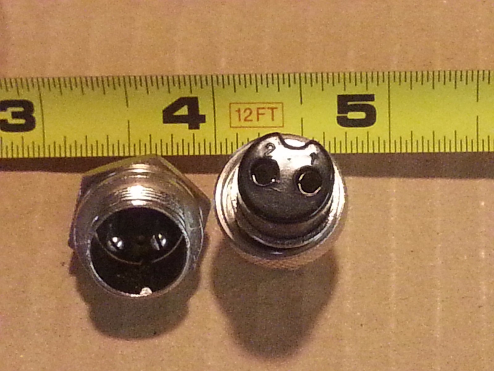 2pc - 3 Pin - 1/2" Connector Panel Mount Socket TIG MIG Welding Plasma