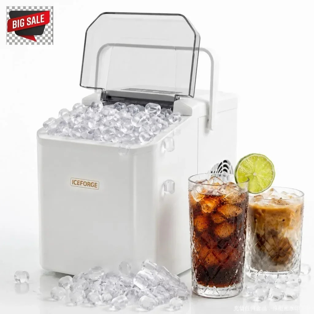 Countertop Ice Maker, Portable Ice Maker Machine, 6-Minute Fast Bullet Ice Maker