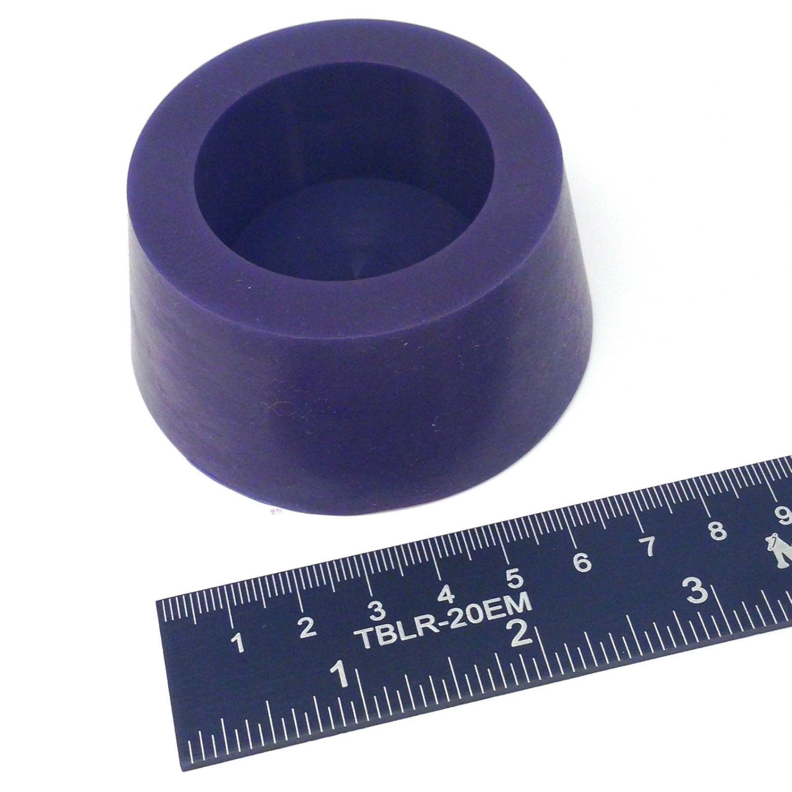 High Temp Masking Supply 2.43" x 2.95" Silicone Rubber Plug - 1 Pack, Blue
