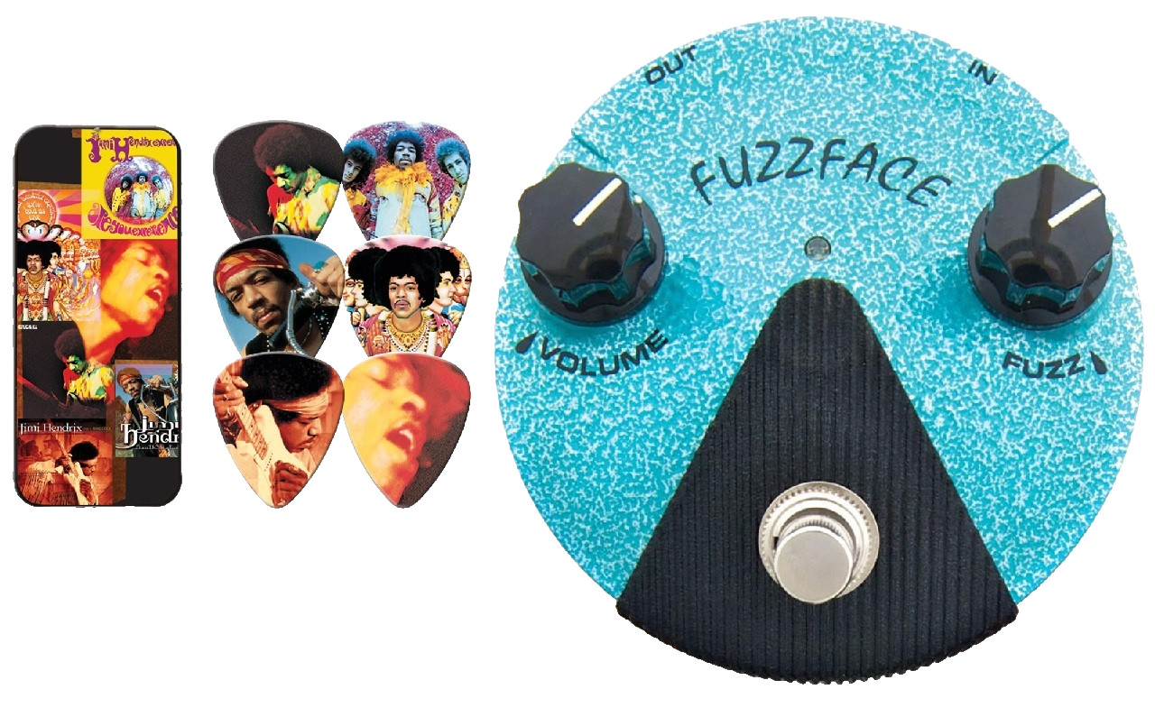 Dunlop FFM3 Jimi Hendrix Fuzz Face Mini Turquoise Pedal ( PICKS & TIN JHPTO8M )