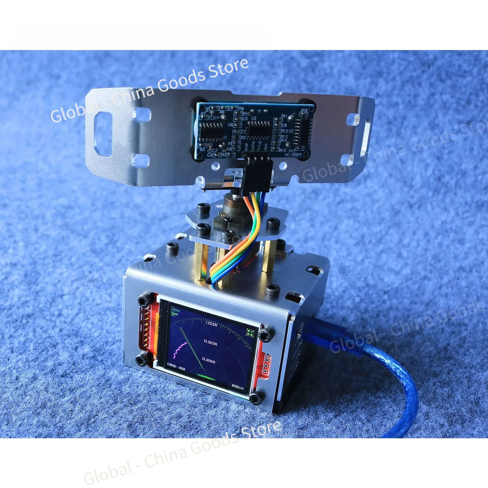 Ultrasonic Radar Programming Kit Servo Motor Ultrasonic Detector 2 for Arduino