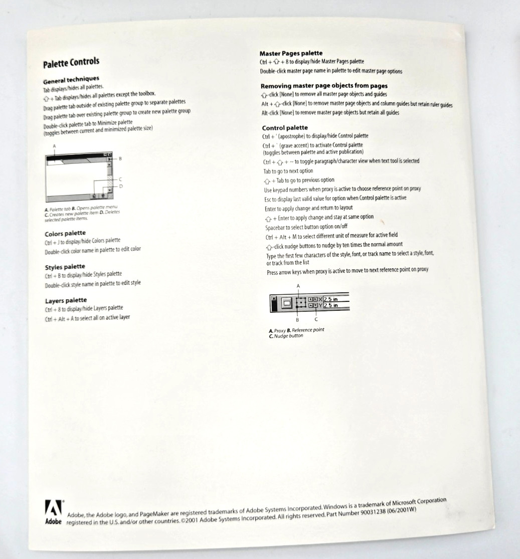 Adobe PageMaker 7.0 Upgrade Windows 2 Disc Set with Key Guide & Box