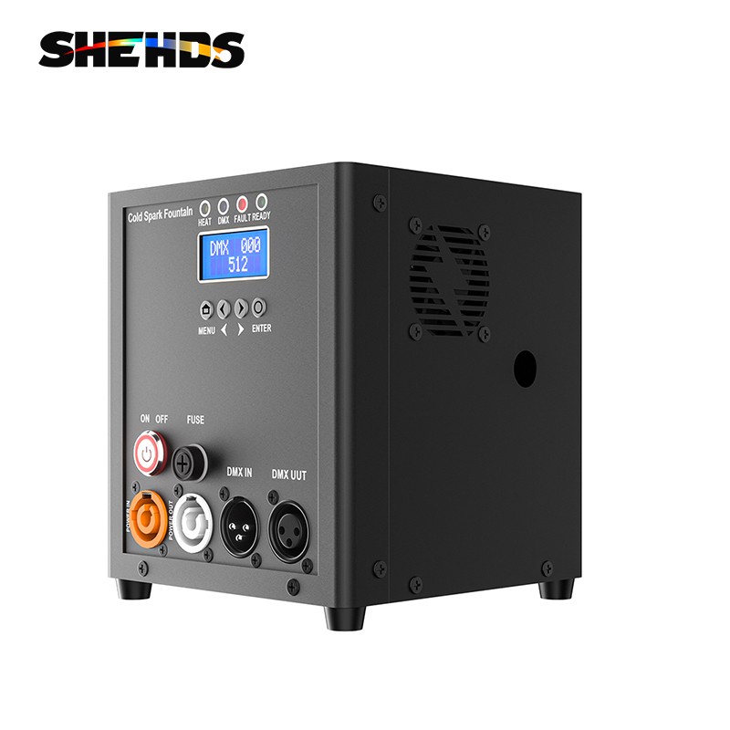 SHEHDS 450W Mini Cold Spark Machine Stage Effect DMX Remote 6.6ft–16.4ft