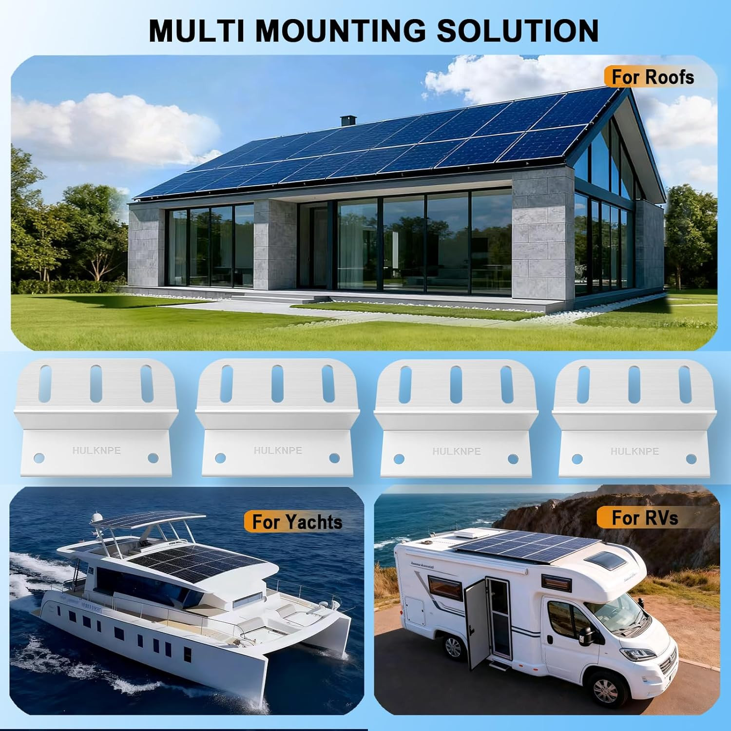 16 Units Solar Panel Mounting Brackets Z Brackets Mounting Kit Lightweight Boats