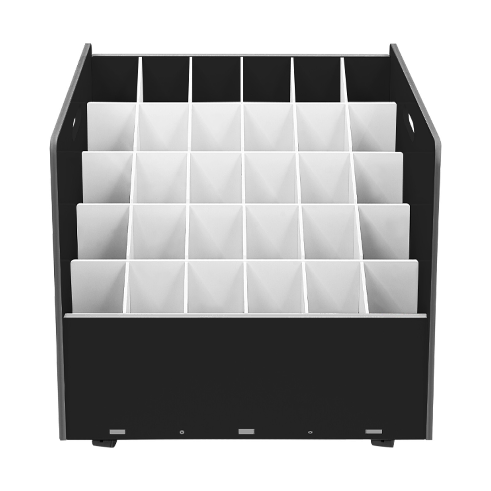 Mobile Roll File Storage Rack, Roll Files Storage Cabinet with Wheels, 30 Slots