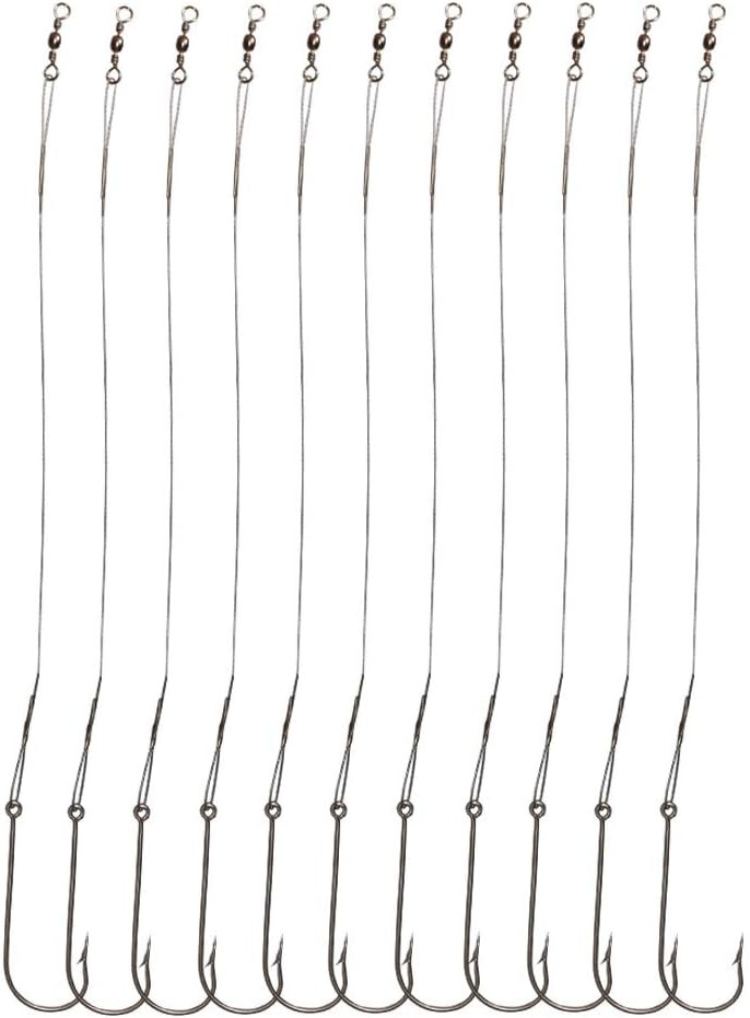 Pa Fishing Hook Rigs Nylon-Coated Fishing Line Leader with Stainl