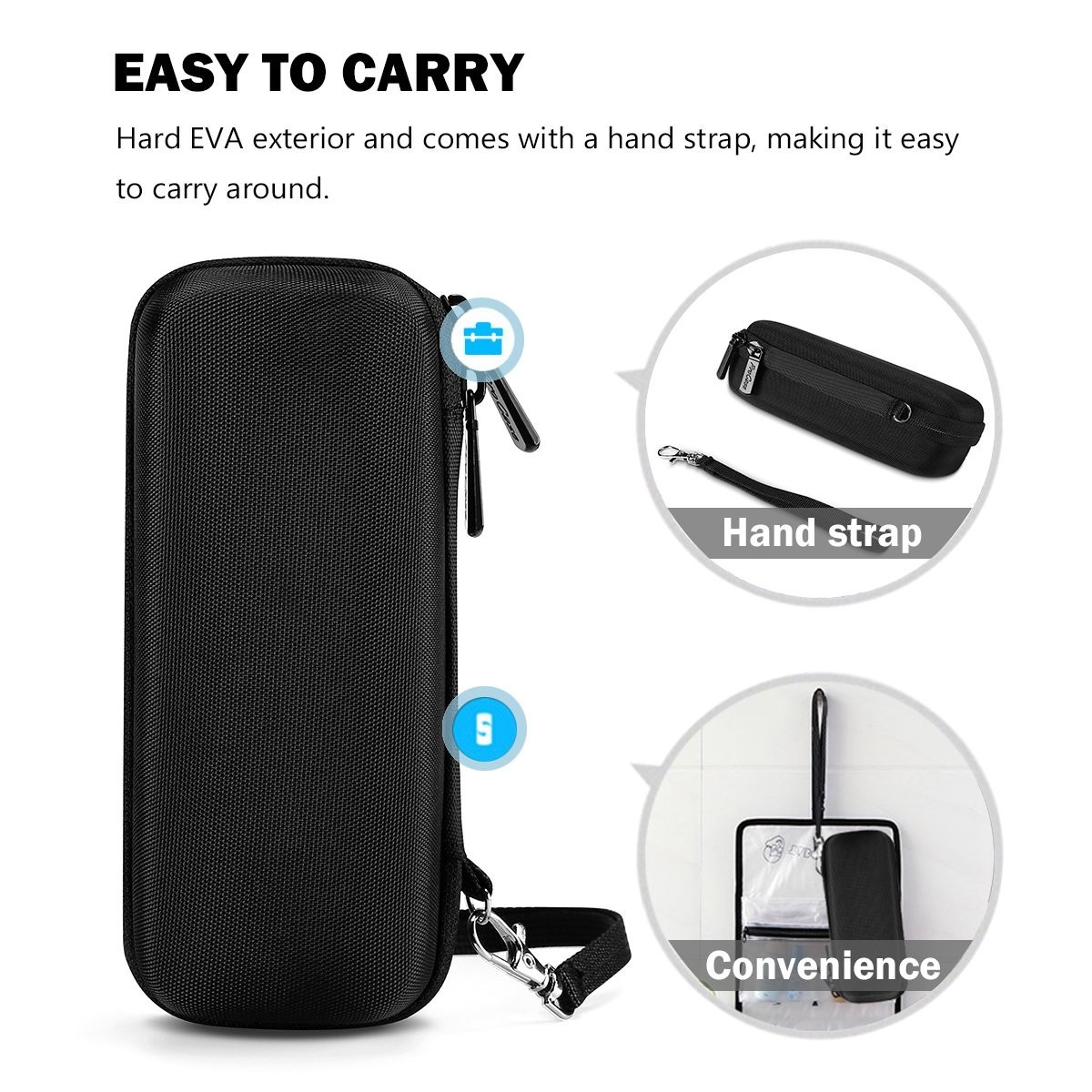 Travel-Friendly Hard Case for Electric Trimmers - Accessory-Friendly Design