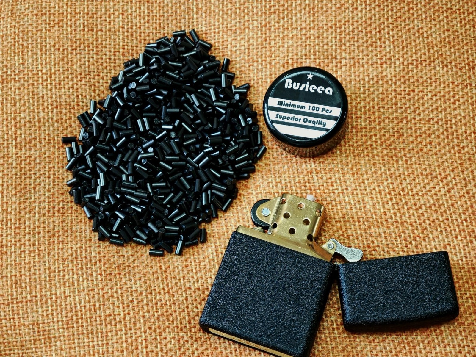 Busieea 100Pcs Lighter Flints, Flint Replacement Refills, All - Purpose Refi...