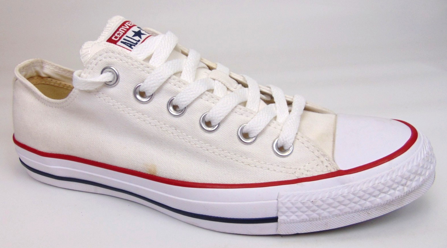 Converse Chuck Taylor All Star Ox Women Casual Sneakers Size 9.5 M, White Canvas