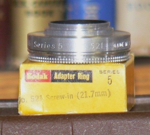 Kodak Series V No.521, 21.7mm Screw-In Adapter with Retaining Ring