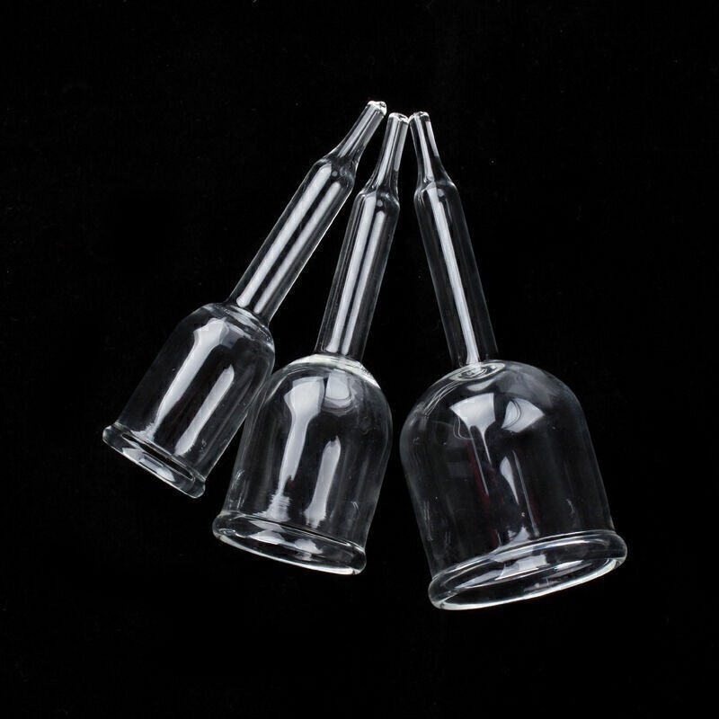 3PCS Vaccum Cupping Glass Cup Attachment For Vacuum Breast Enhancement Equipment