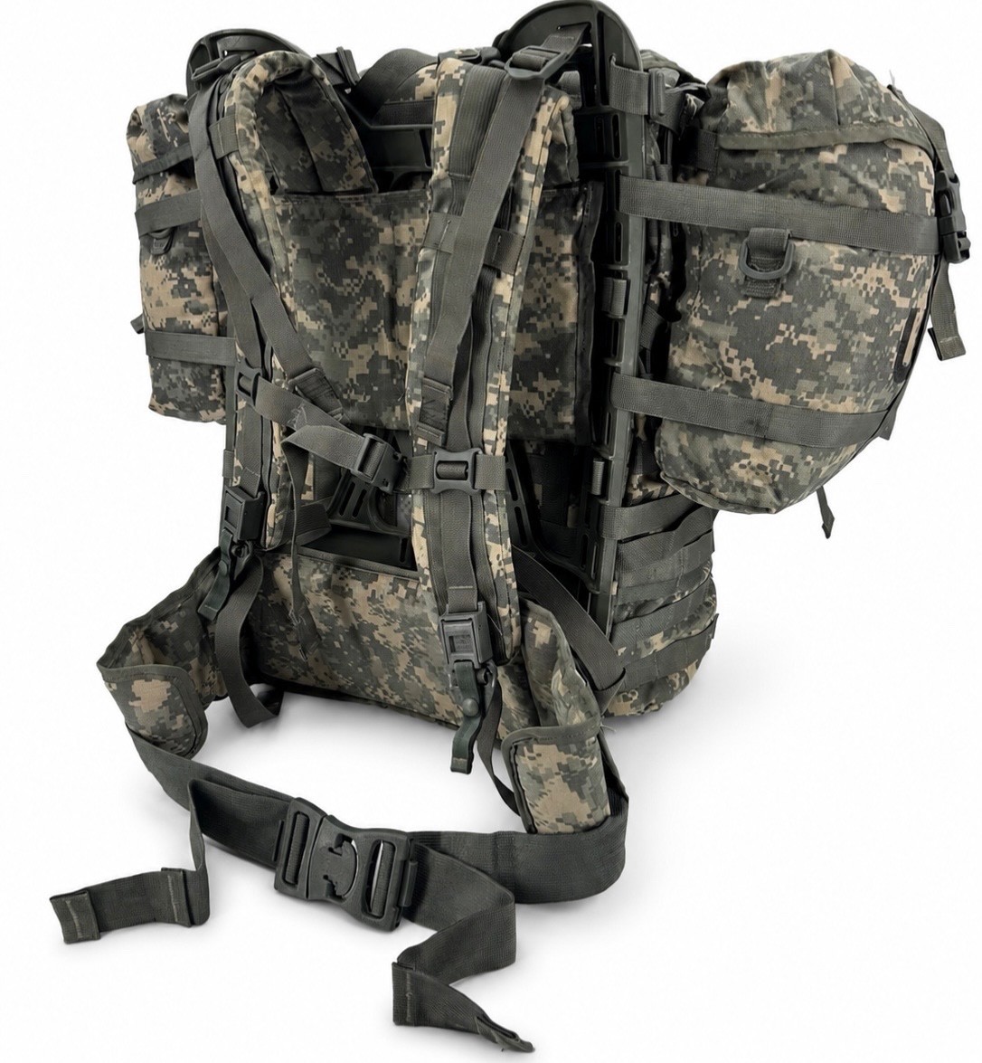 Complete ACU Large Rucksack Frame Sustainment Pouch Backpack Main Pack GC