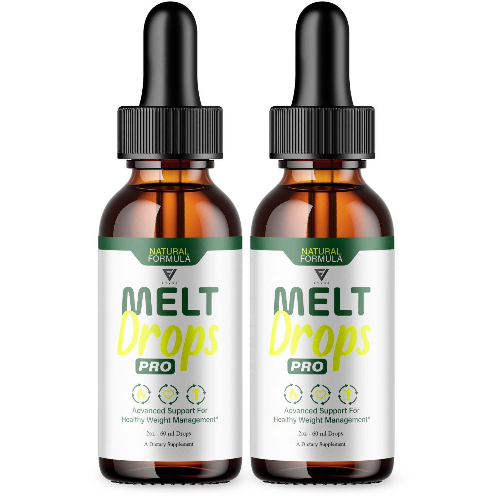 (2 Pack) Melt Drops Pro Weight Management, MeltDrops Pro Supplement (4oz)
