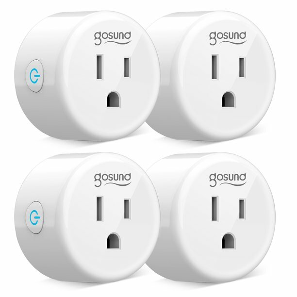 4PK Gosund Wifi Smart Plug Outlet Alexa Google Home with APP Voice Control Timer