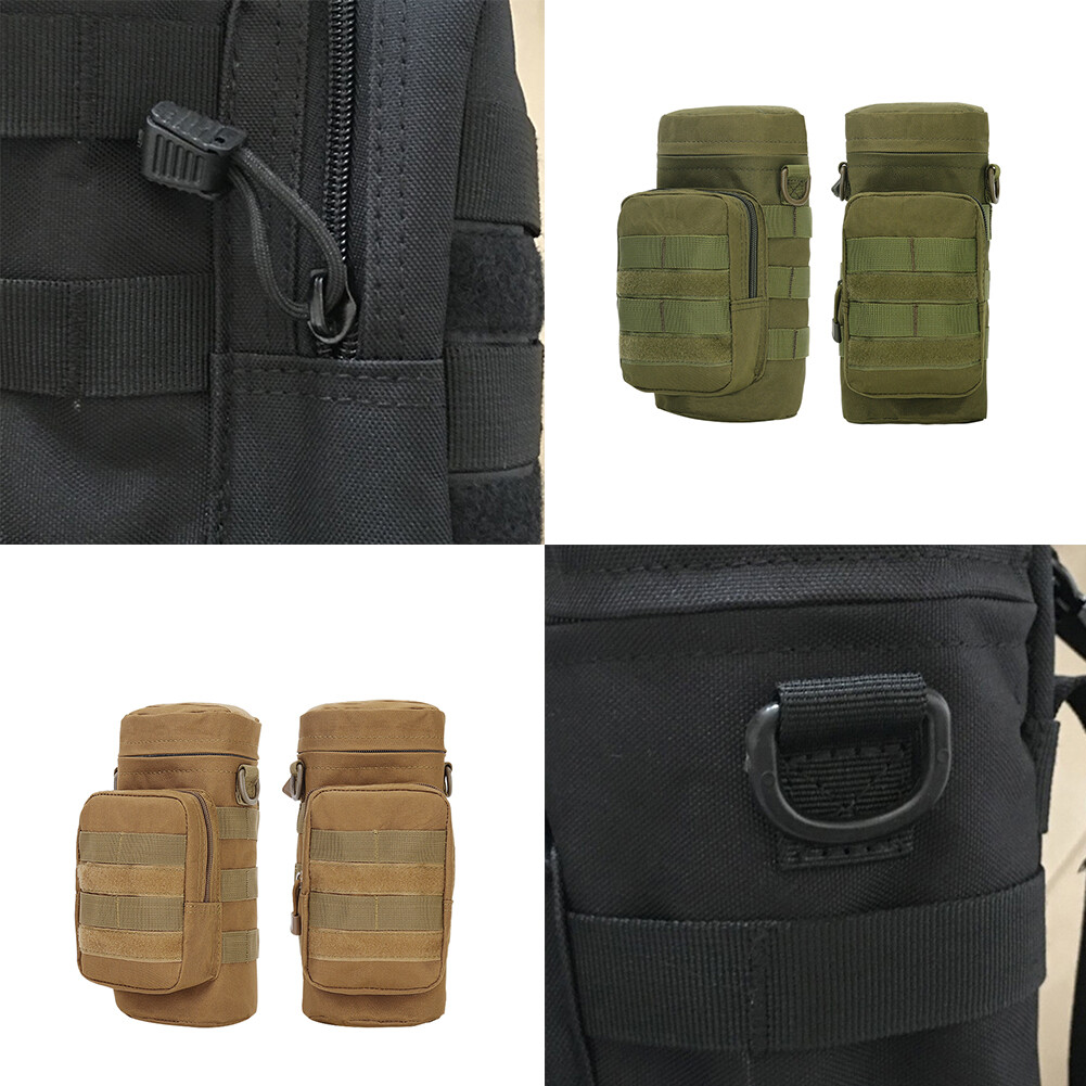 US 1 Pack Tactical MOLLE PALS Modular Hydration Carrier H2O Water Bottle Pouch