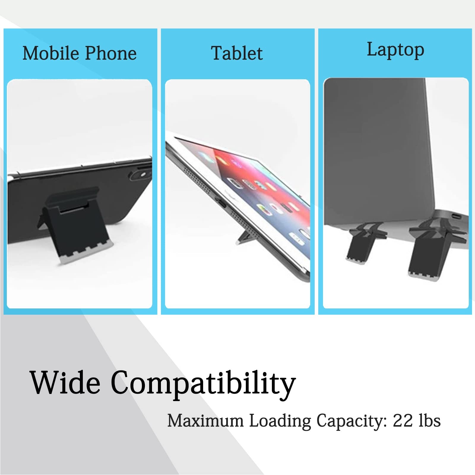 2 PCS Portable Computer Keyboard Riser Invisible Plastic Feet Tilt Stand