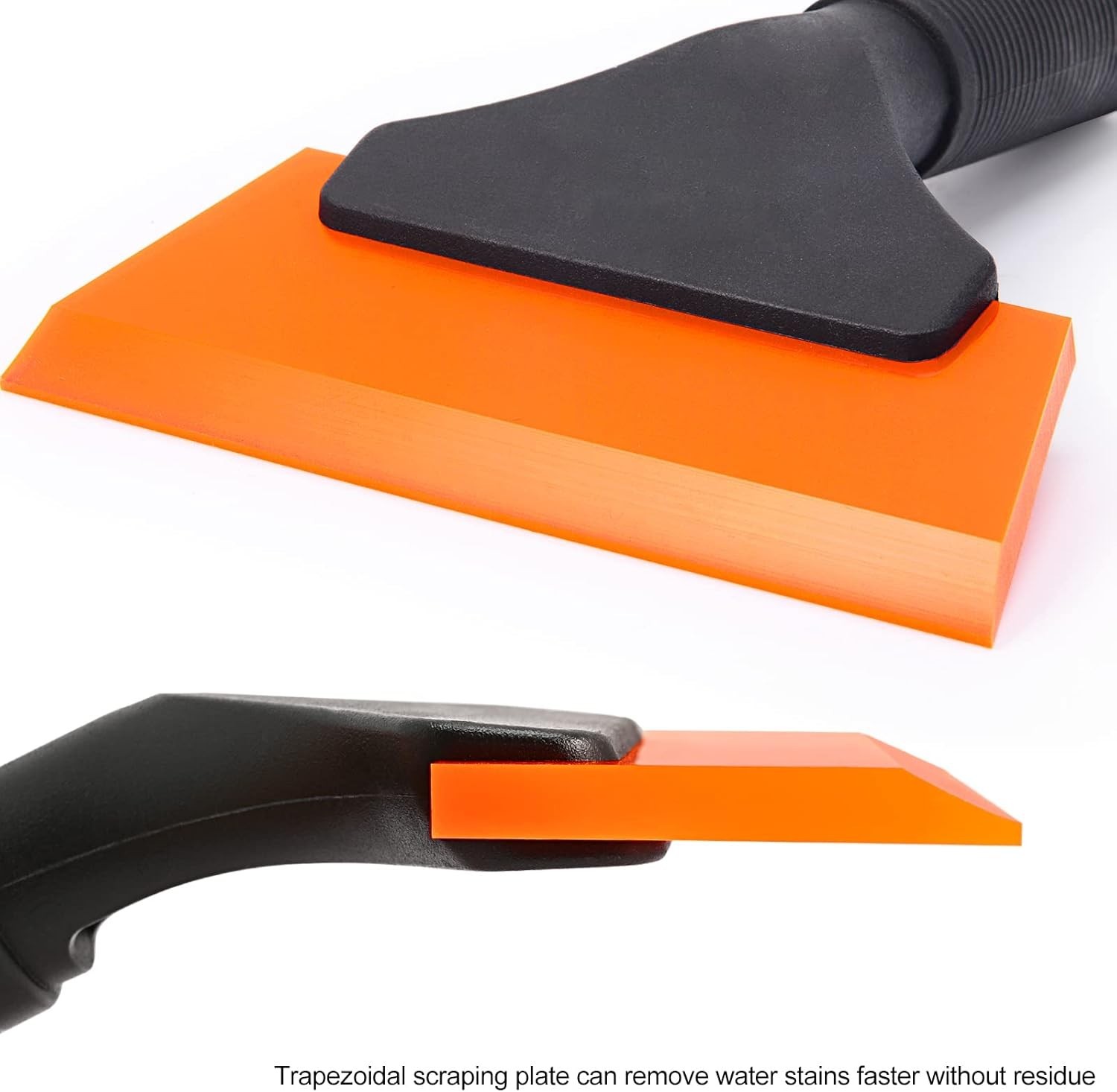Small Squeegee 5 Inch Rubber Window Tint Windshield Scraper For Car Glass Orange