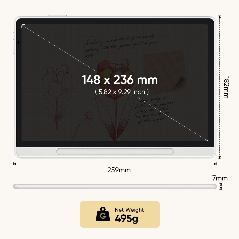 XPPen Magic Note Pad Digital Writing Tablet Electronic Notebook 16384 Levels