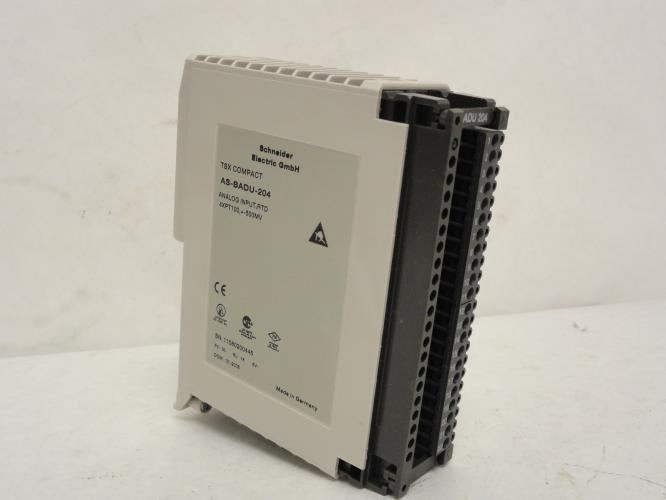 206280 Old-Stock; Schneider AS-BADU-204 Analog Input Module; 4XPT100;+-500MV