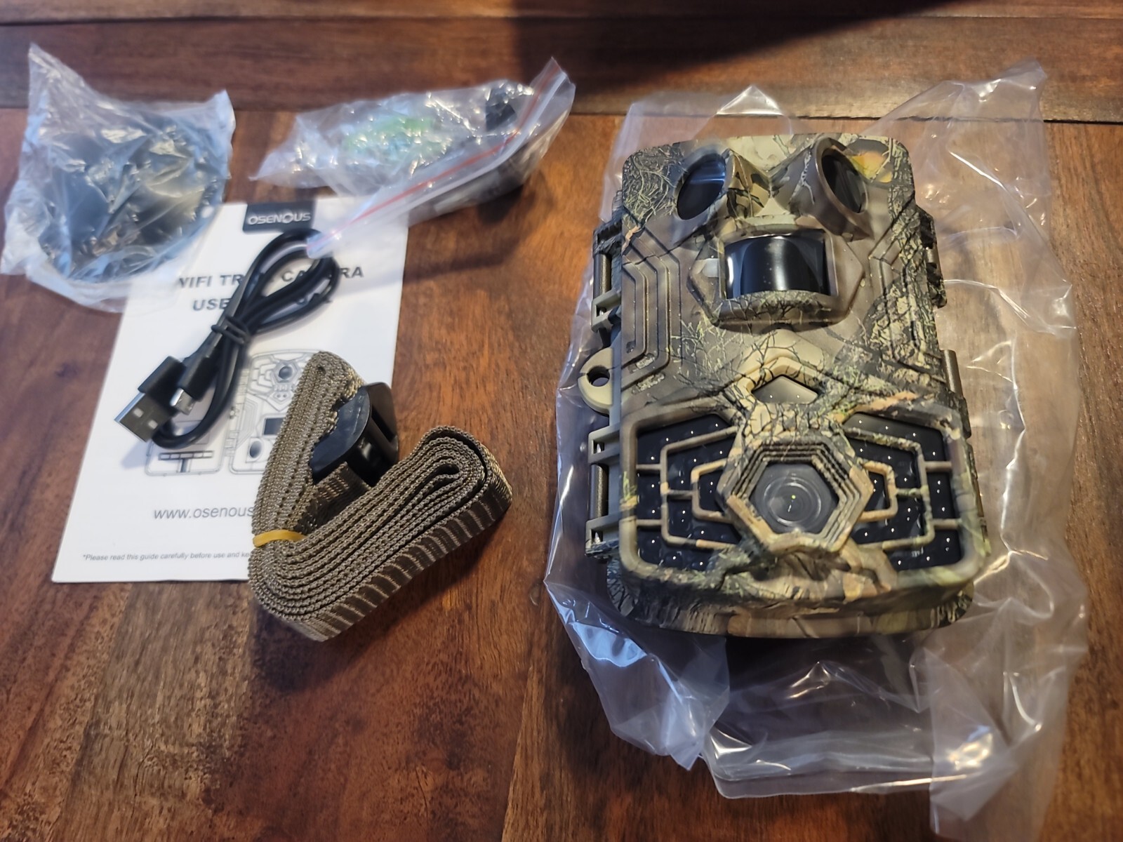 Osenous WiFi Trail Camera, 48M 4K. Advanced Night Vision.