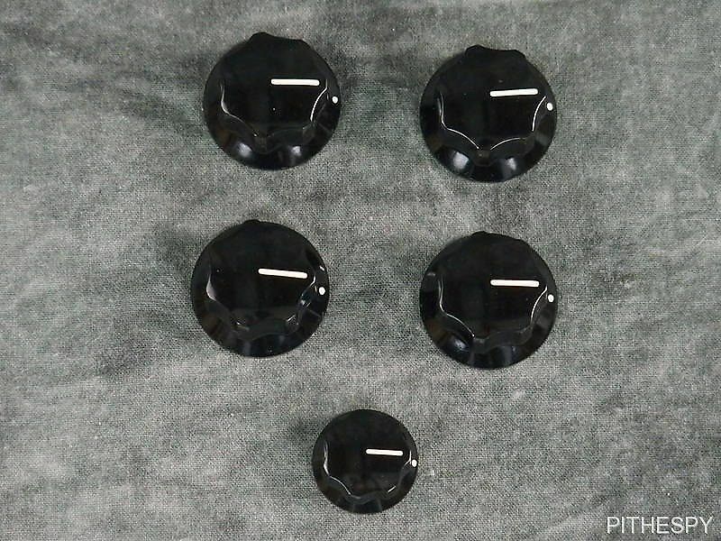 Rickenbacker 5 Piece Vintage Bass Knobs Set Tone Volume 660 350V63 Guitar Parts