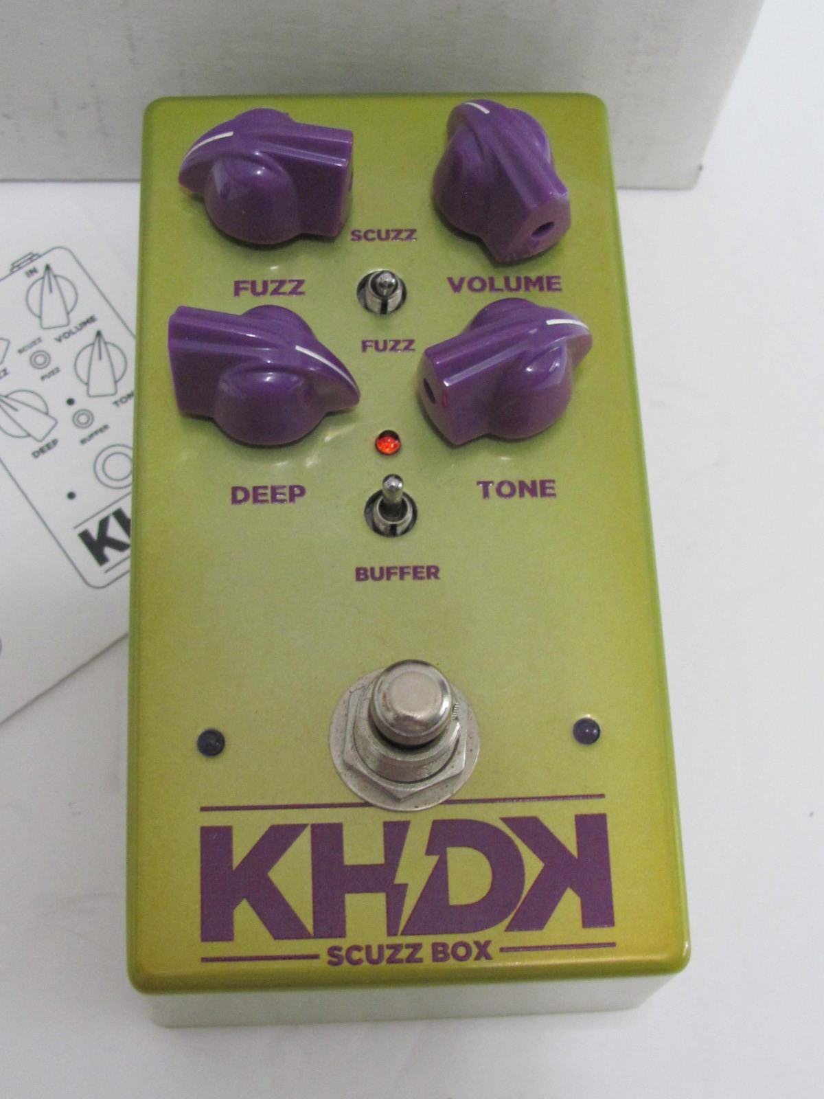 KHDK Electronics Scuzz Box Guitar foot pedal new