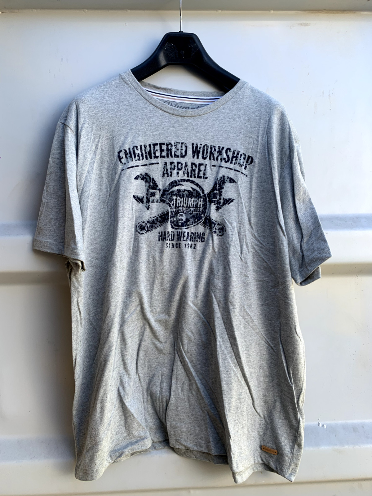 Triumph T-Shirt grey Capron Small/ Medium/ XXL Logo Premium Genuine BRAND NEW