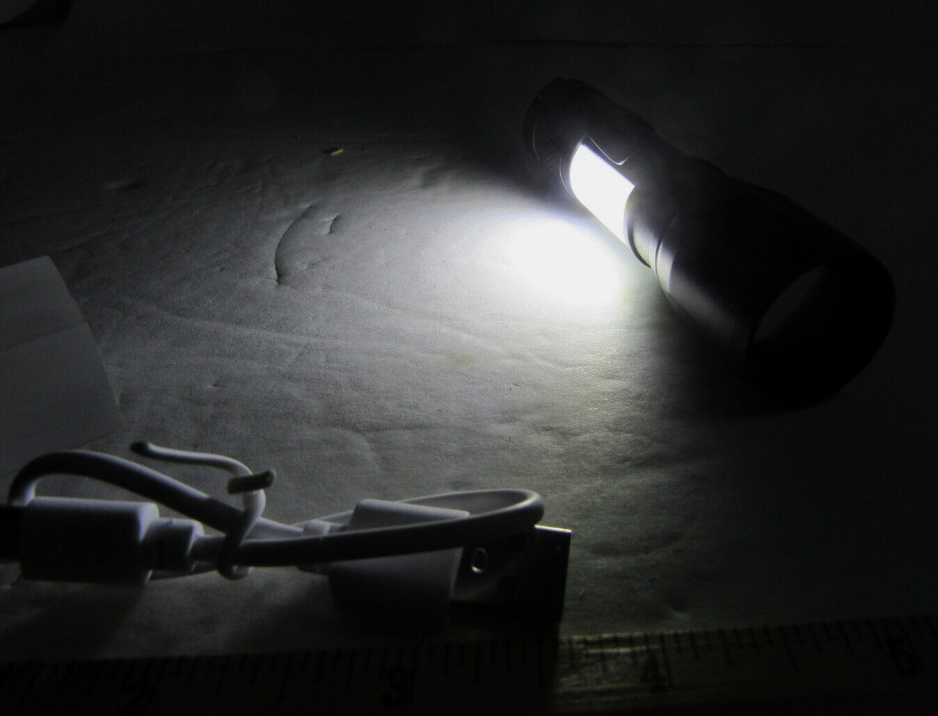 Mini USB charged pocket flashlight, 5 FUNCTIONS, LIGHTWEIGHT, DURABLE, BRIGHT