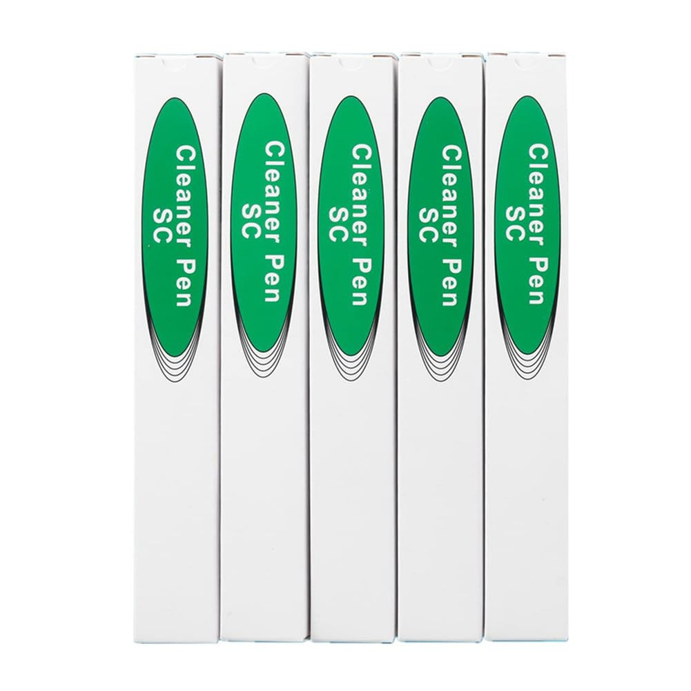 Pluma de Limpieza de Fibra Optica para Conectores SC FC ST Pack de 5 Piezas