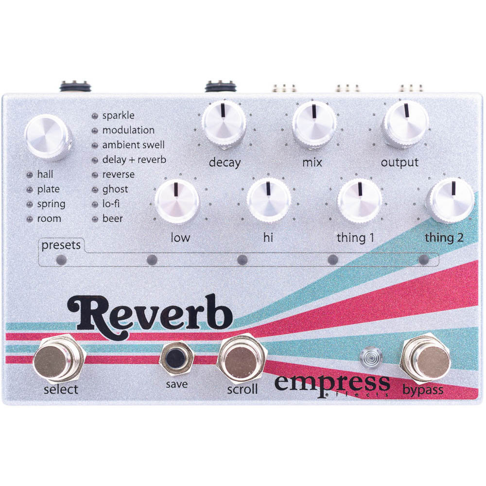 Empress Effects Reverb True Buffered Bypass Guitar Effects Stompbox FX Pedal