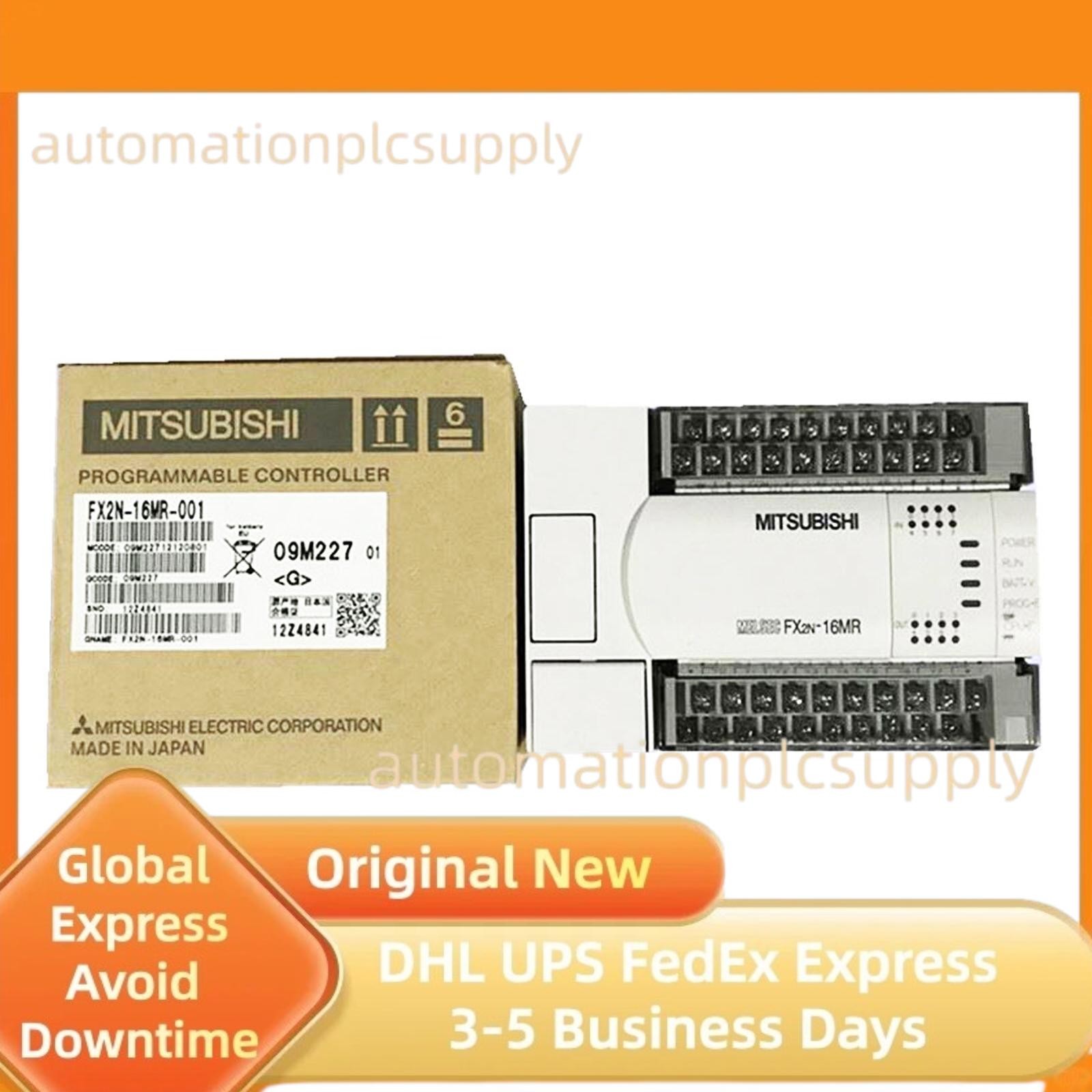 MITSUBISHI FX2N-16MR-001 FX2N16MR001 PLC Programmable Controller US Free TAX