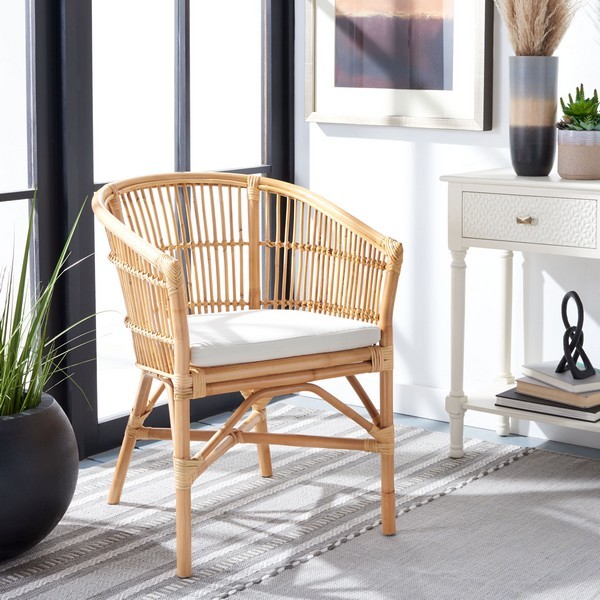 Safavieh OLIVIA RTTN ACCT CHAIR W/CUSH, Reduced Price 2172763961 ACH6516A