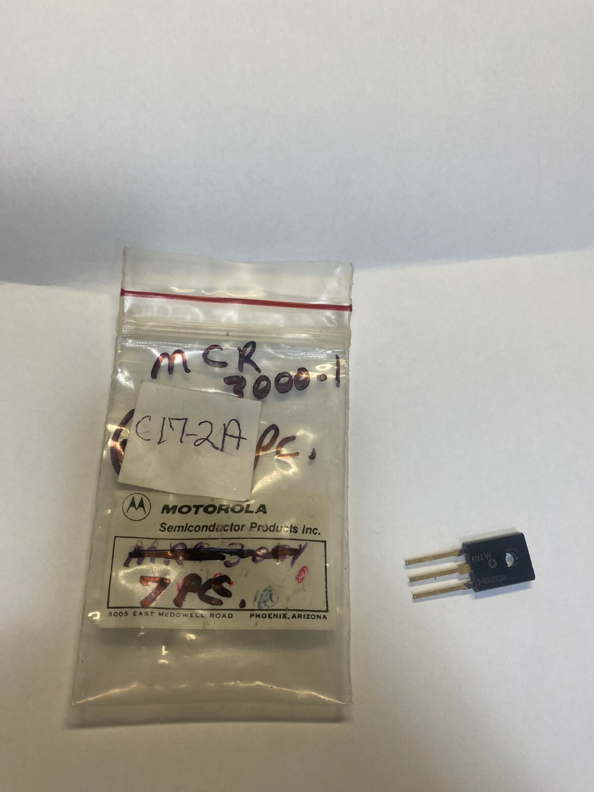 MOTOROLA MCR3000-1 SILICON CONTOLLED RECTIFIER NNB