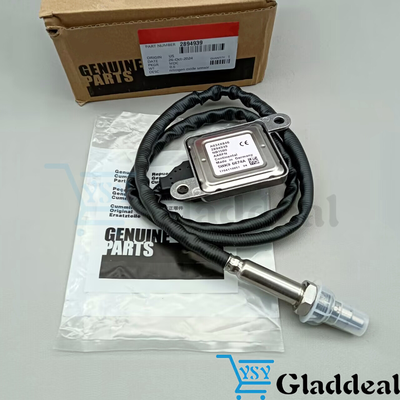 For Cummins NOx Nitrogen Oxide Sensor 2894939RX 2894939