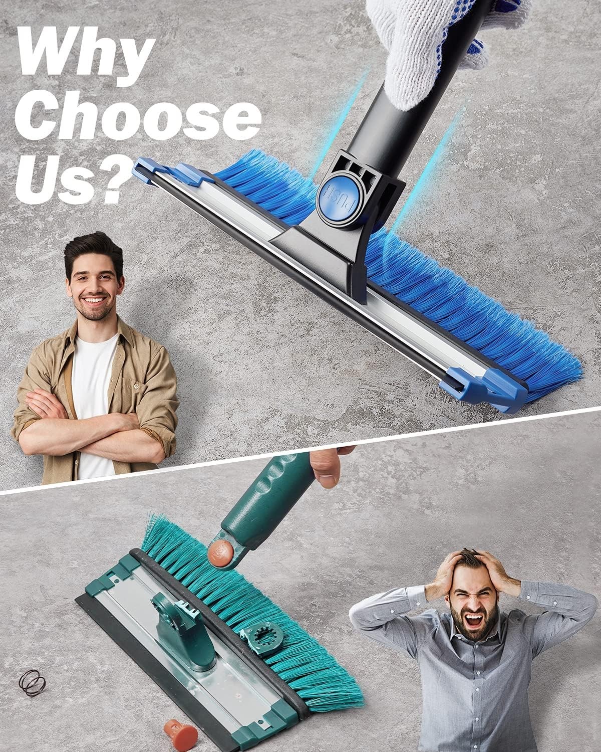 Multi-Functional 47.7″ Snow Brush & Ice Scraper – Perfect for Winter Safety