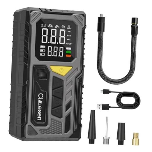 Tire Inflator Portable Air Compressor-150psi Cordless Portable Air Pump for 030