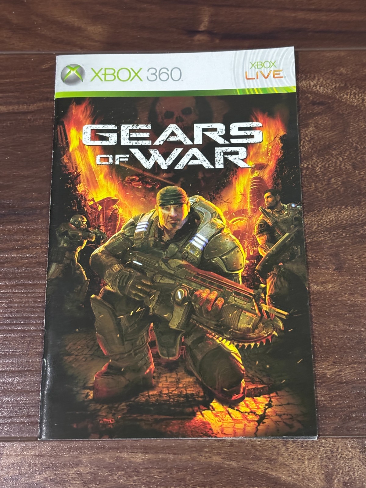 Gears of War XBOX 360 Instruction Manual Only