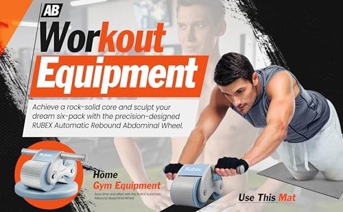 Ab Roller Wheel with Automatic Rebound Home Gym Equipment Core Strength Training