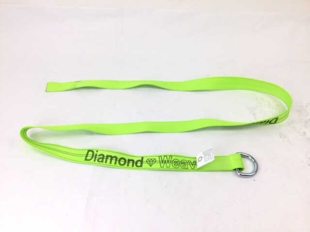 2" x 8' HiViz Diamond Weave Lasso Strap With Wire D Ring (4 Pack)