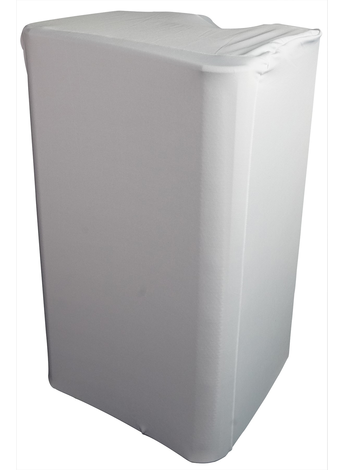 2) Rockville White 8" PA DJ Speaker Covers+Scrims+Stands+Lights 4 Wedding Church
