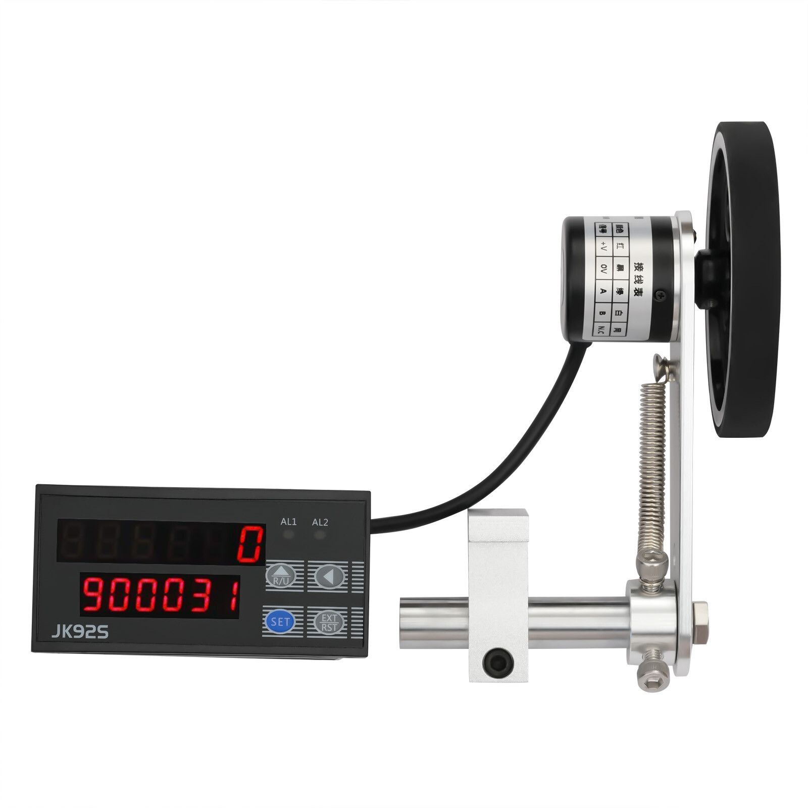 Digital Length Meter Counter 0-999999 with Control Function, US Plug