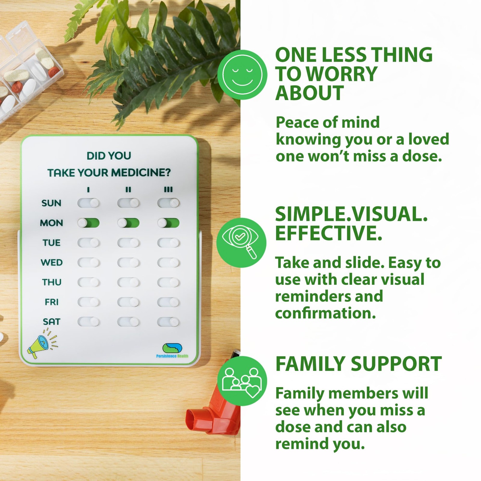 Tracker & Reminder | Visual Reminder Alarm | 7 Day, 3 Times a Day Reminder | ...