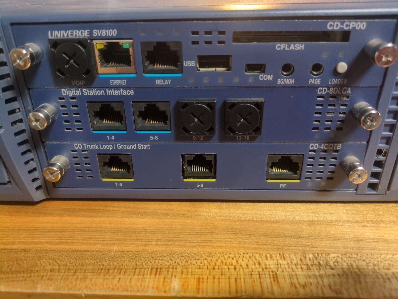 NEC Univerge SV8100 CHS2U-US Communications Server PBX CD-CP00 CD-8DLCA CD-4C0TB