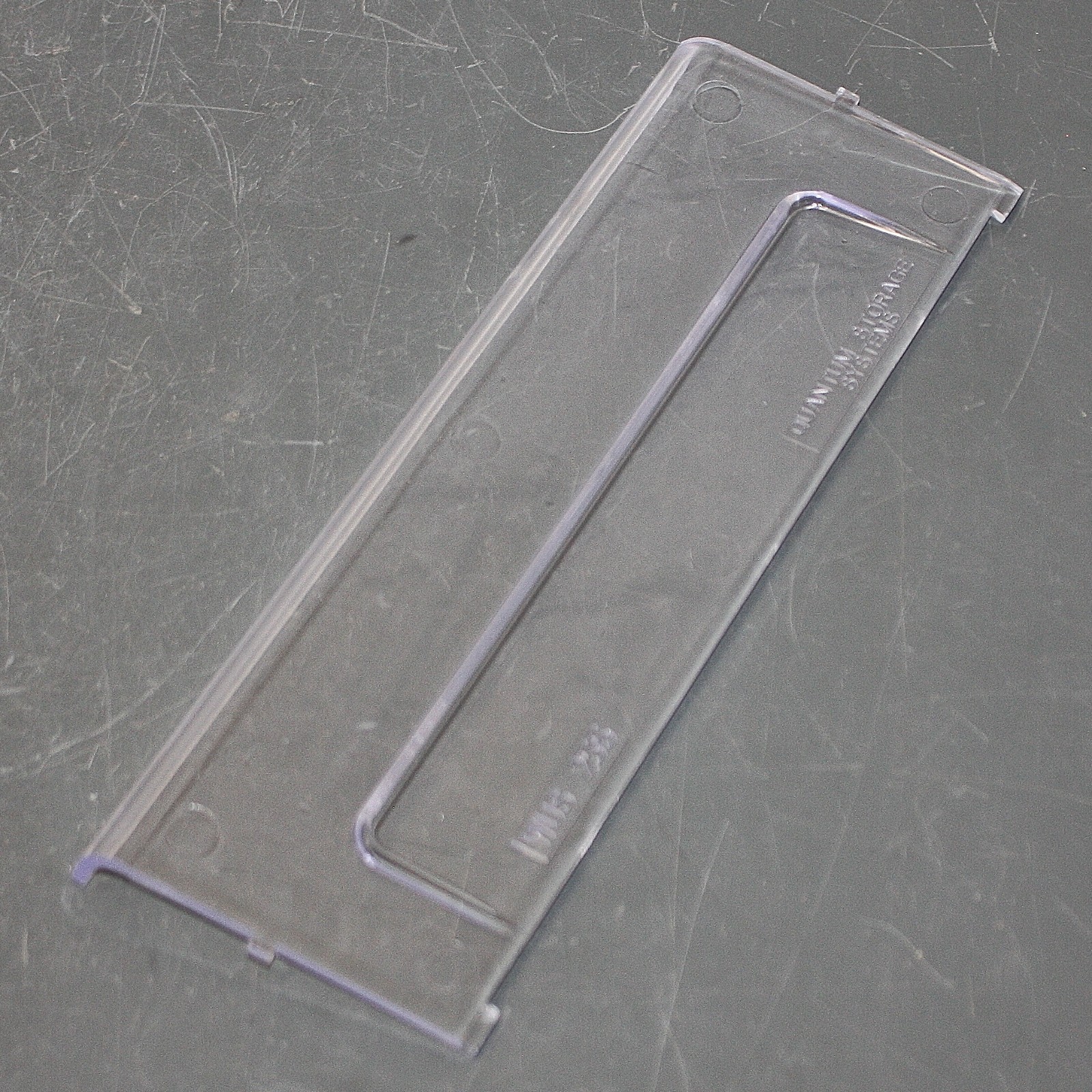 (116) Quantum Storage Bin Windows WUS255, Clear Plastic, for 10" Wide Bin QUS255