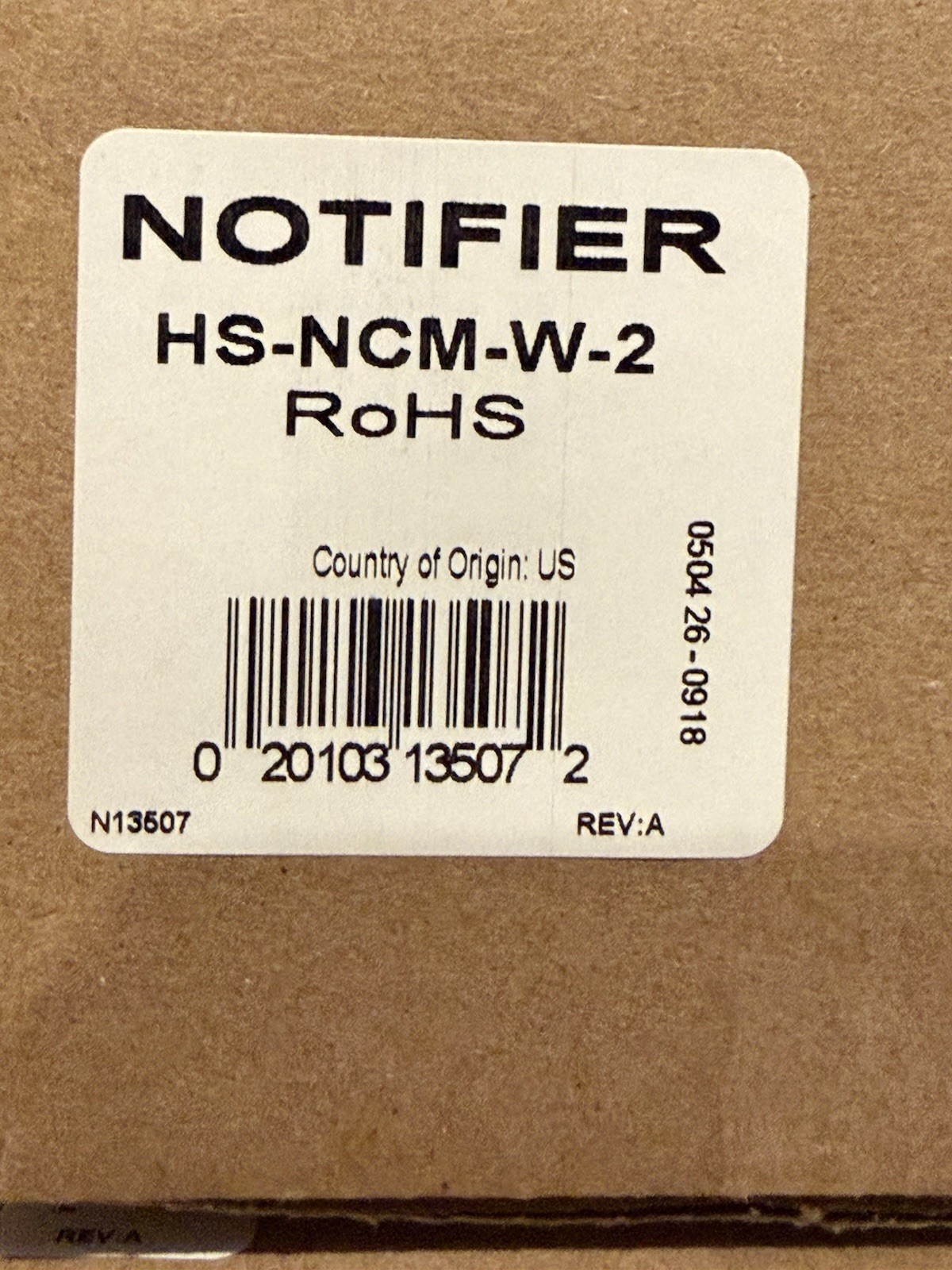NOTIFIER HS-NCM-W-2 Network Communication Module